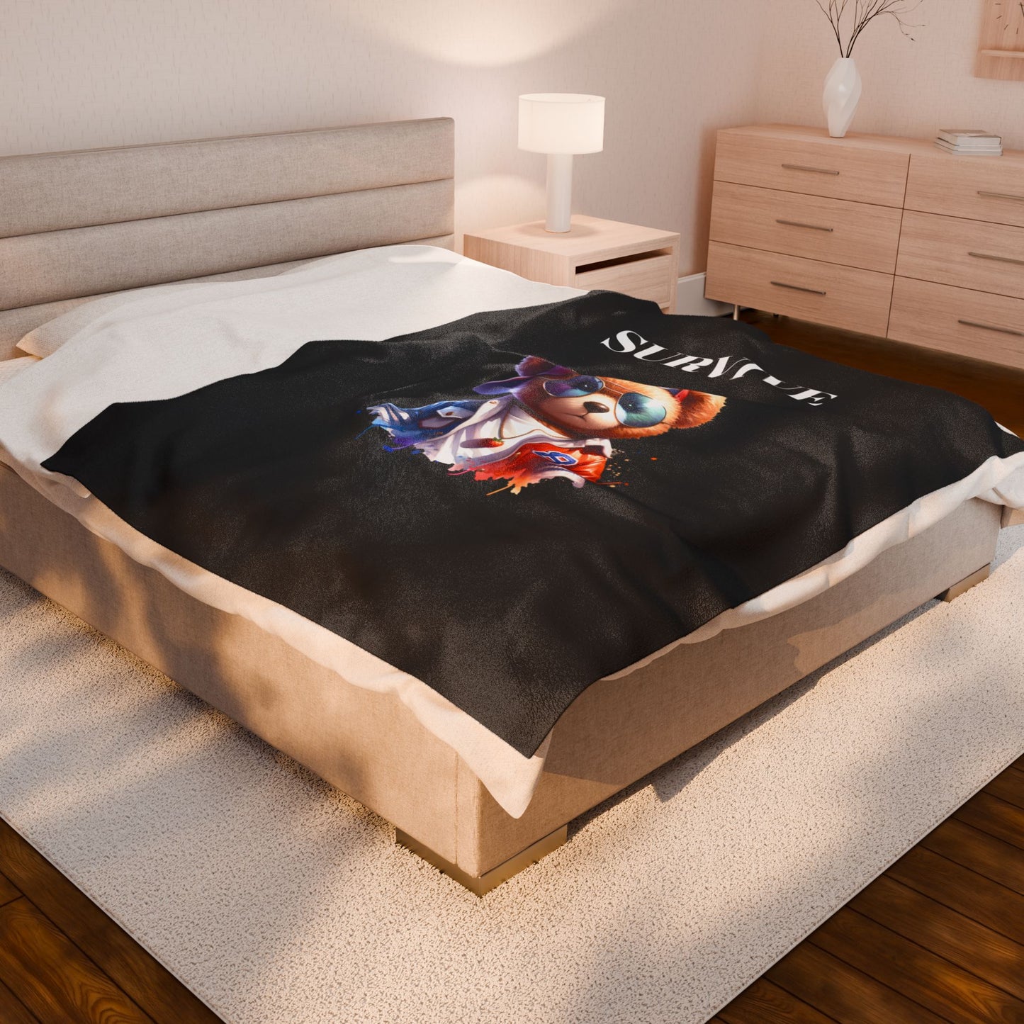 Princess Grace SURVIVE Velveteen Plush Blanket