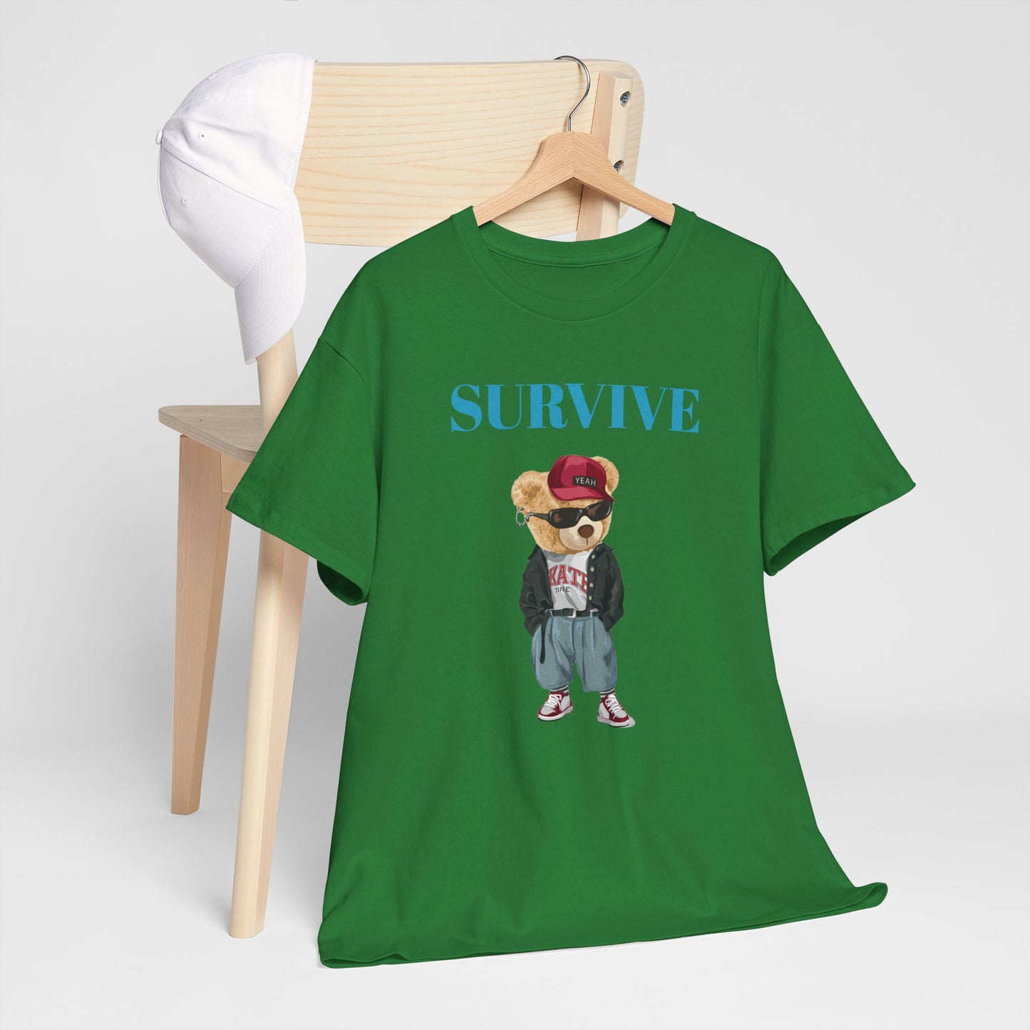 Princess Grace Survive Graphic Unisex Heavy Cotton Tee Trendy Streetwear Style