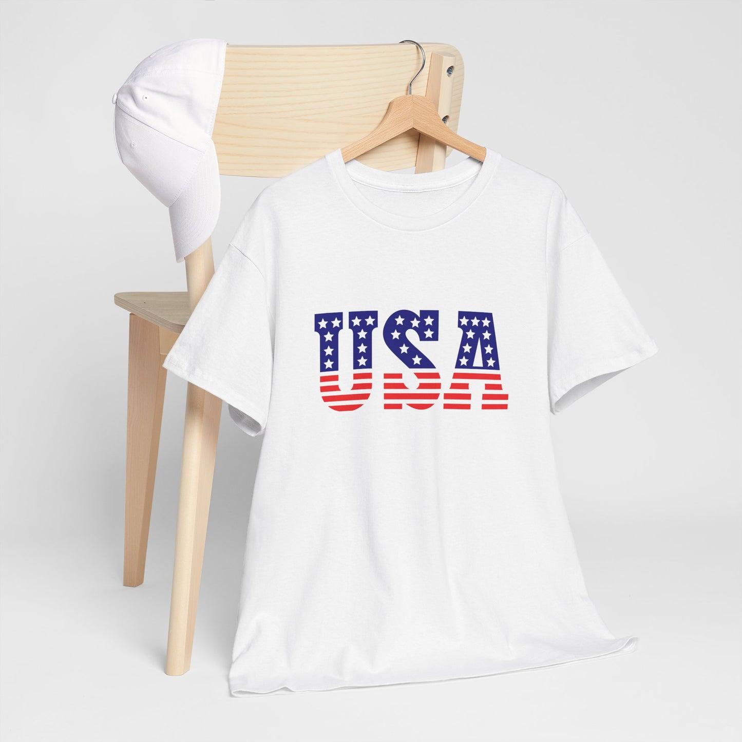 Princess Grace Patriotic USA Unisex Heavy Cotton Tee Comfortable Independence Day Apparel