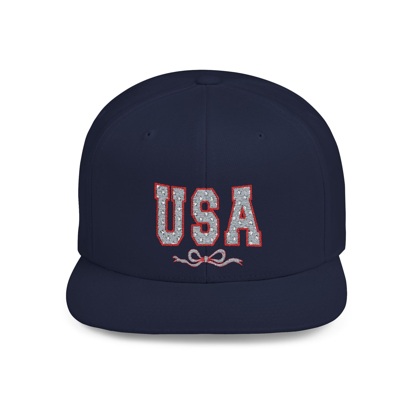 Princess Grace USA Glitter Flat Bill Snapback Hat Trendy and Stylish