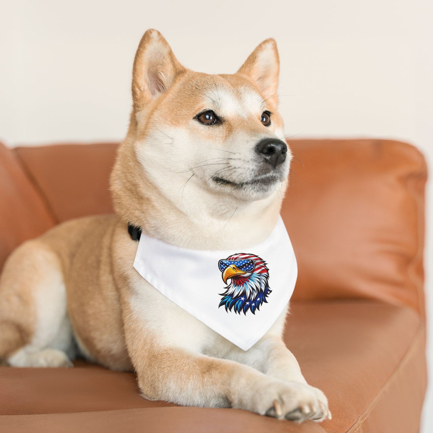 Princess Grace Patriotic Eagle Pet Bandana Collar for Dogs Perfect for Independence Day Celebrations