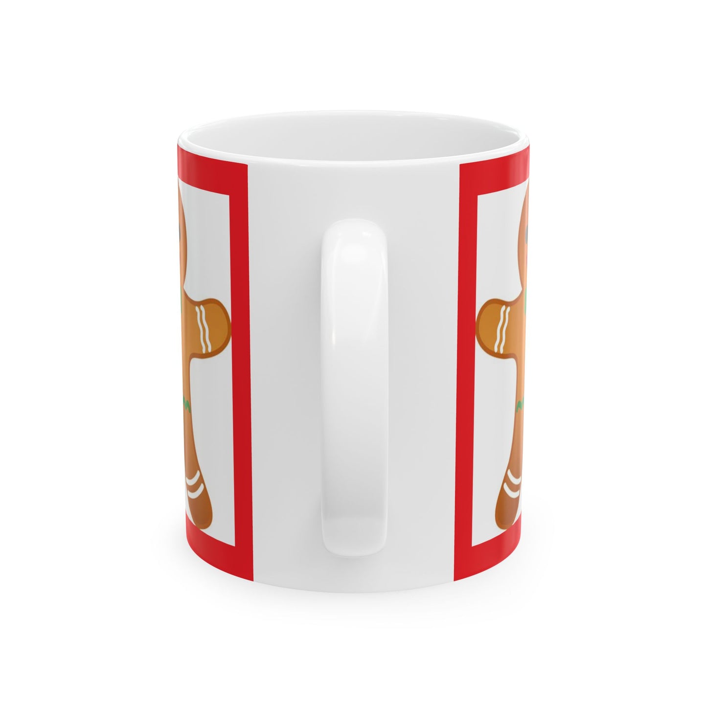 Princess Grace Gingerbread Man Ceramic Mug Festive Holiday Coffee Cup