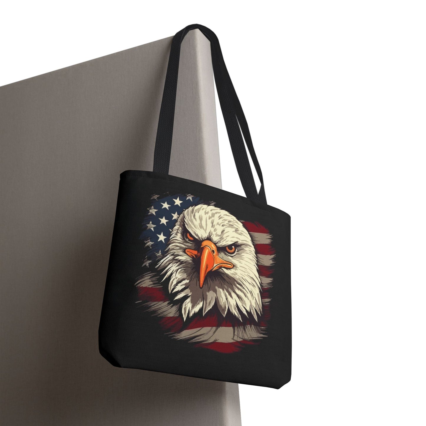 Princess Grace Patriotic Eagle Tote Bag American Flag Design
