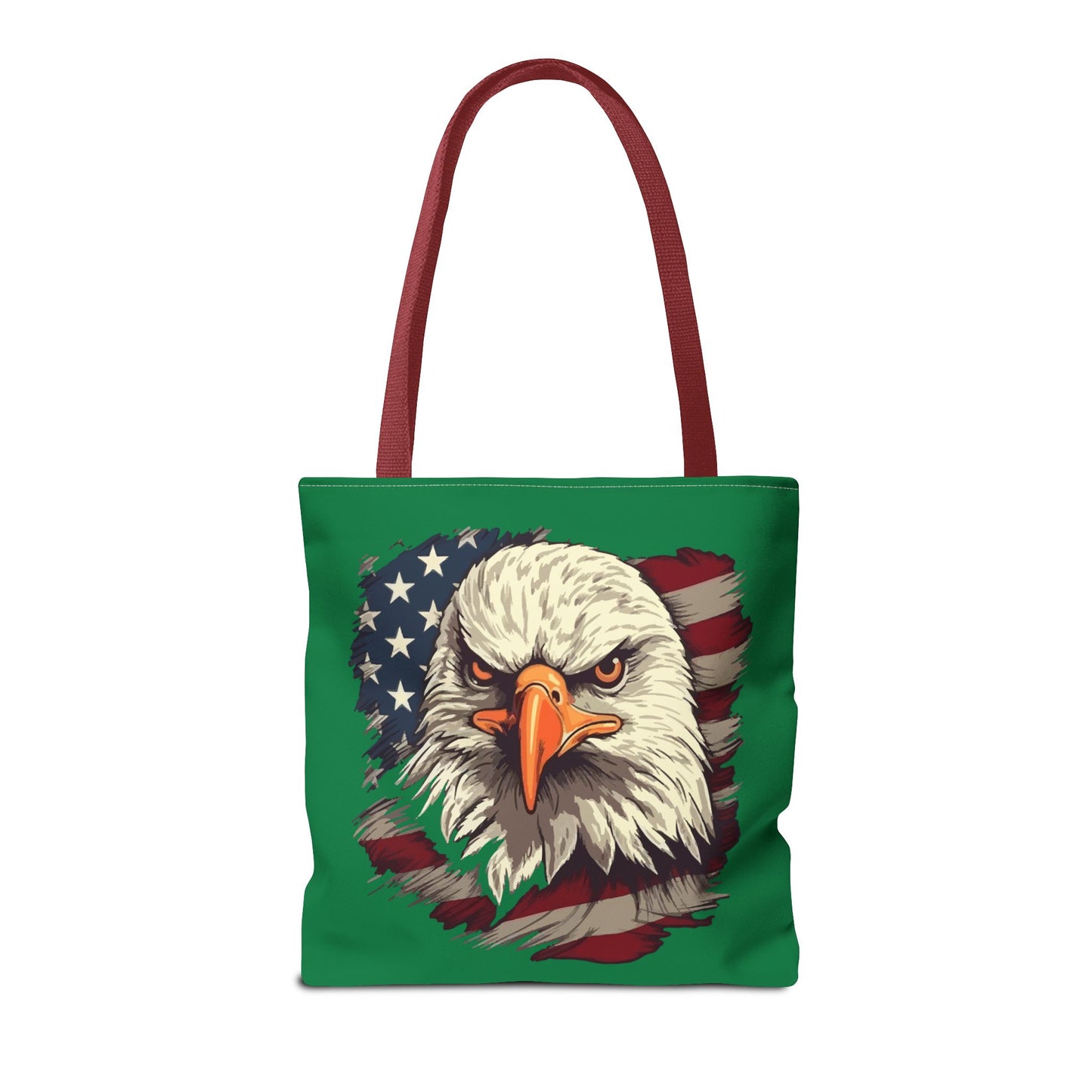 Patriotic Eagle Tote Bag American Flag Design