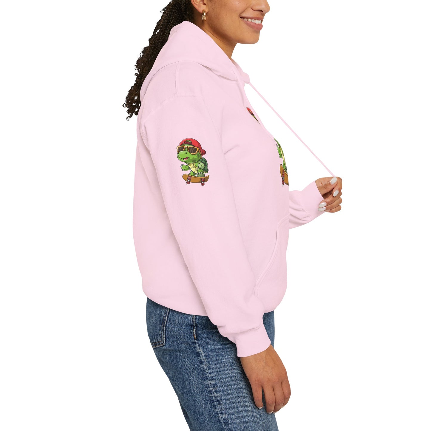 Princess Grace Cool Skateboarding Turtle Unisex Hoodie Fun and Stylish
