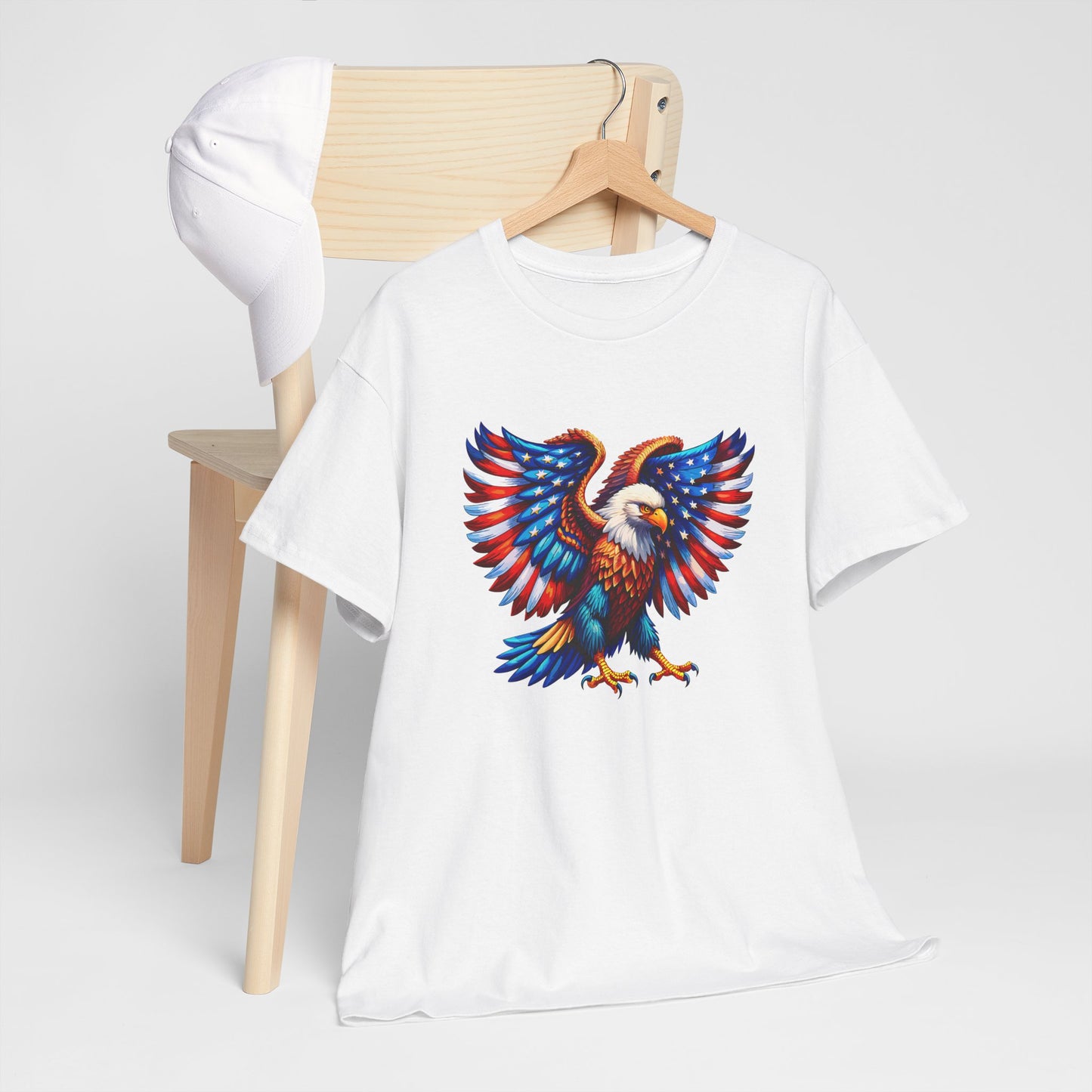 Princess Grace Patriotic Eagle Graphic Tee Unisex Heavy Cotton T-Shirt