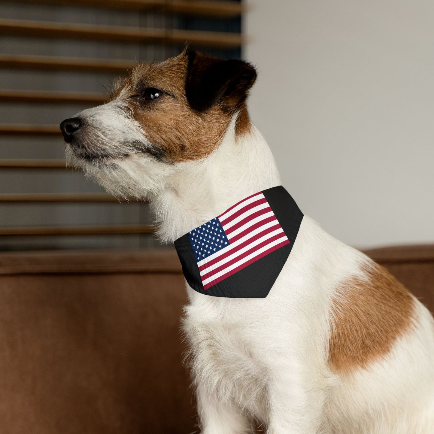 Princess Grace USA Flag Pet Bandana Collar Perfect for Patriotic Celebrations and Everyday Style