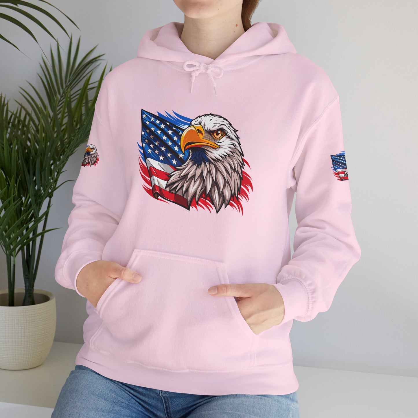 Princess Grace Patriotic Eagle Unisex Heavy Blend Hoodie