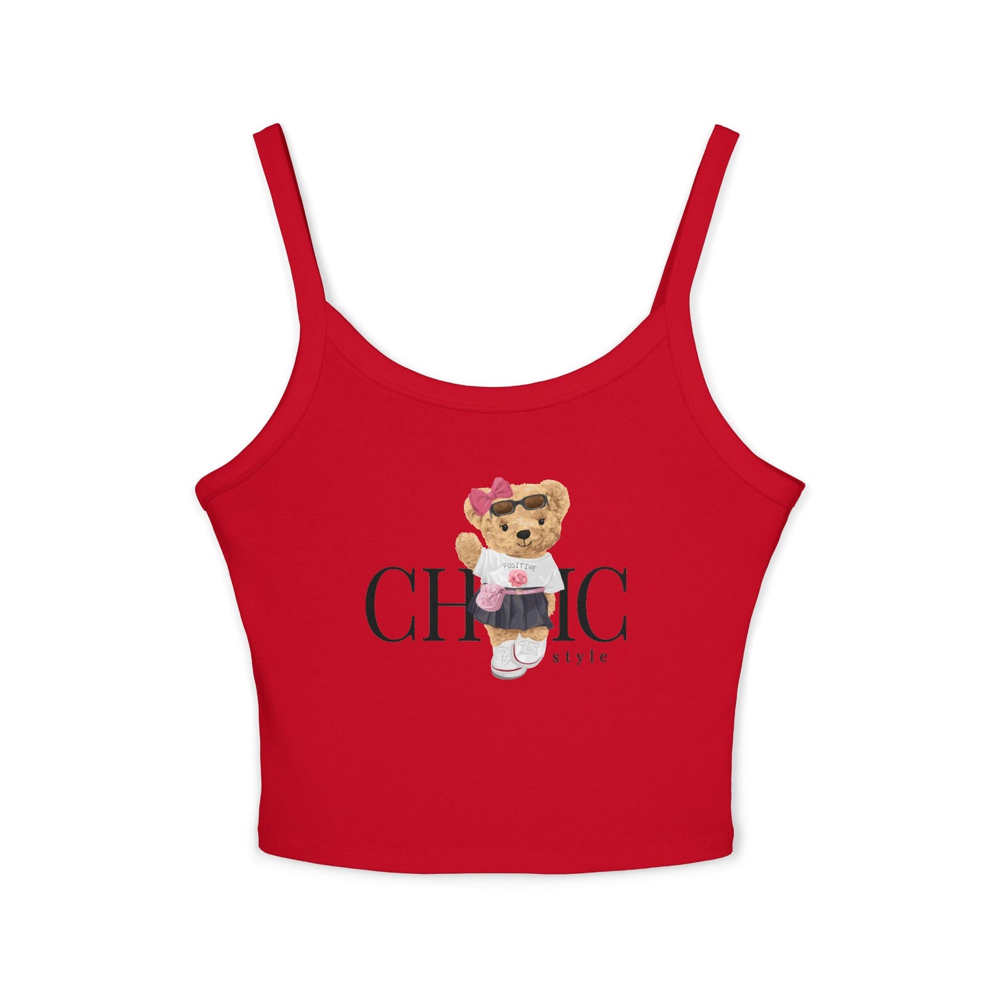 Princess Grace Chic and Cute Women's Spaghetti Strap Tank Top Perfect for Summer Vibes