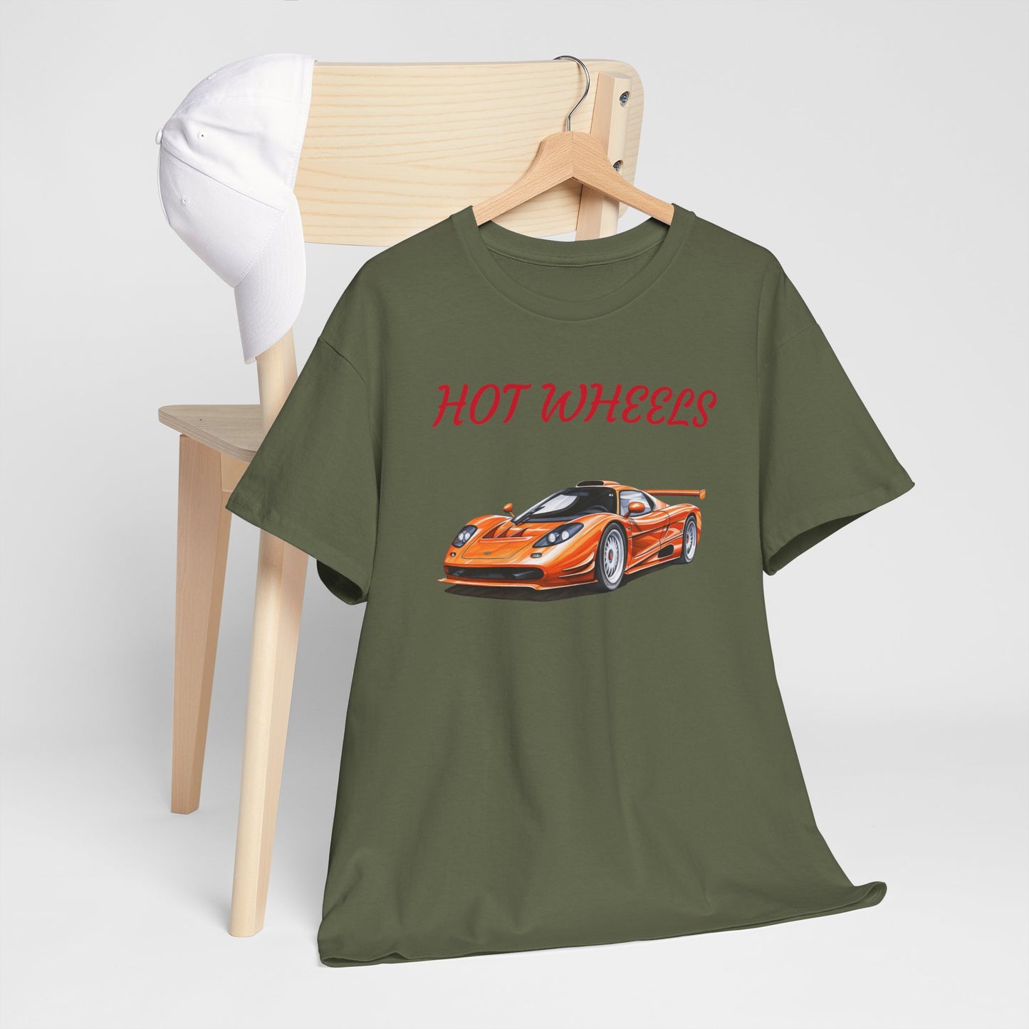 Princess Grace Hot Wheels Unisex Heavy Cotton Tee Vintage Car Graphic T-Shirt for Car Enthusiasts