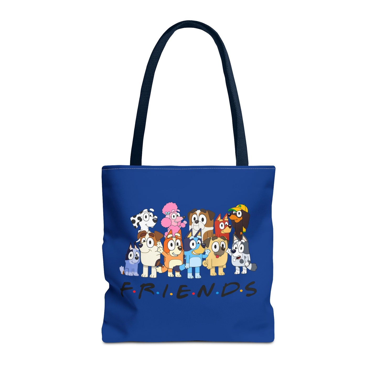 Princess Grace Bluey F.R.I.E.N.D.S. Cartoon Dog Tote Bag Fun & Playful Accessory for Dog Lovers