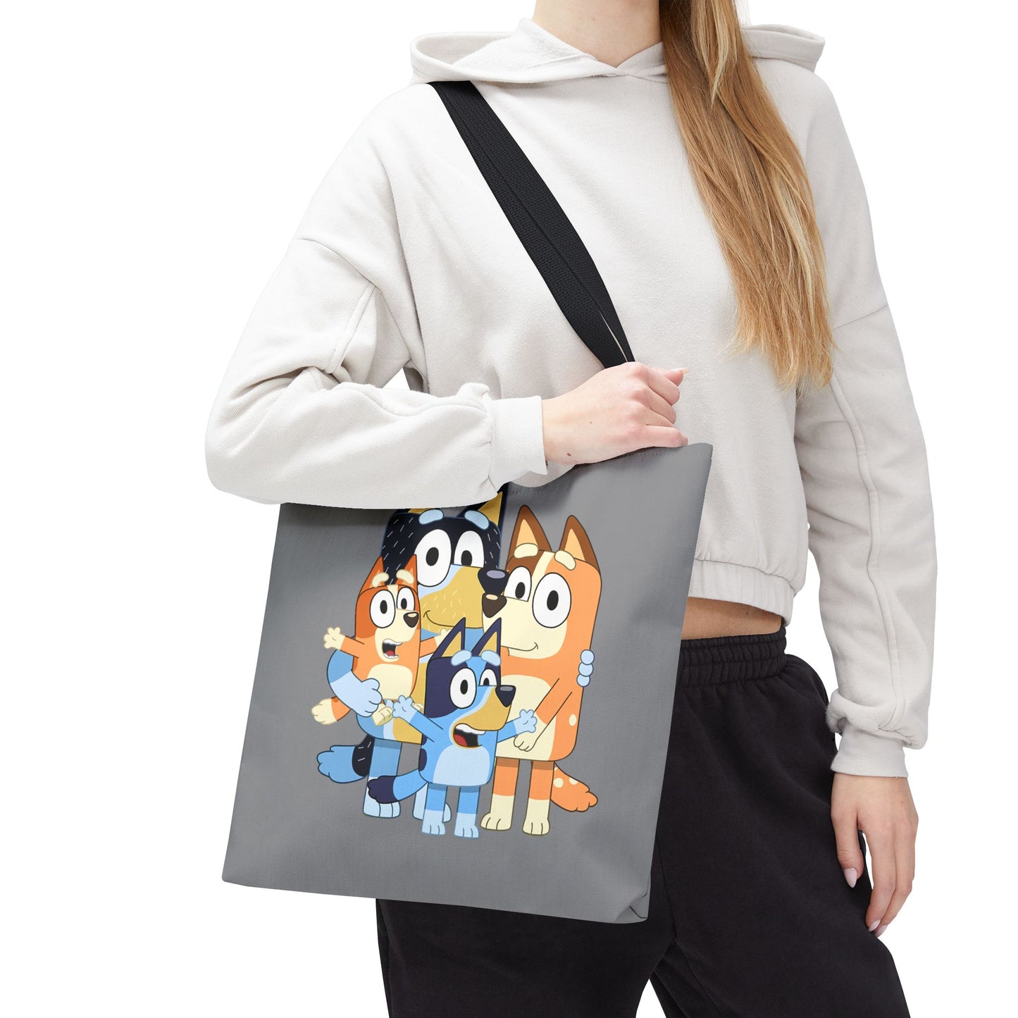 Princess Grace Cute Family Dogs Tote Bag Perfect for Dog Lovers and Kids Activities