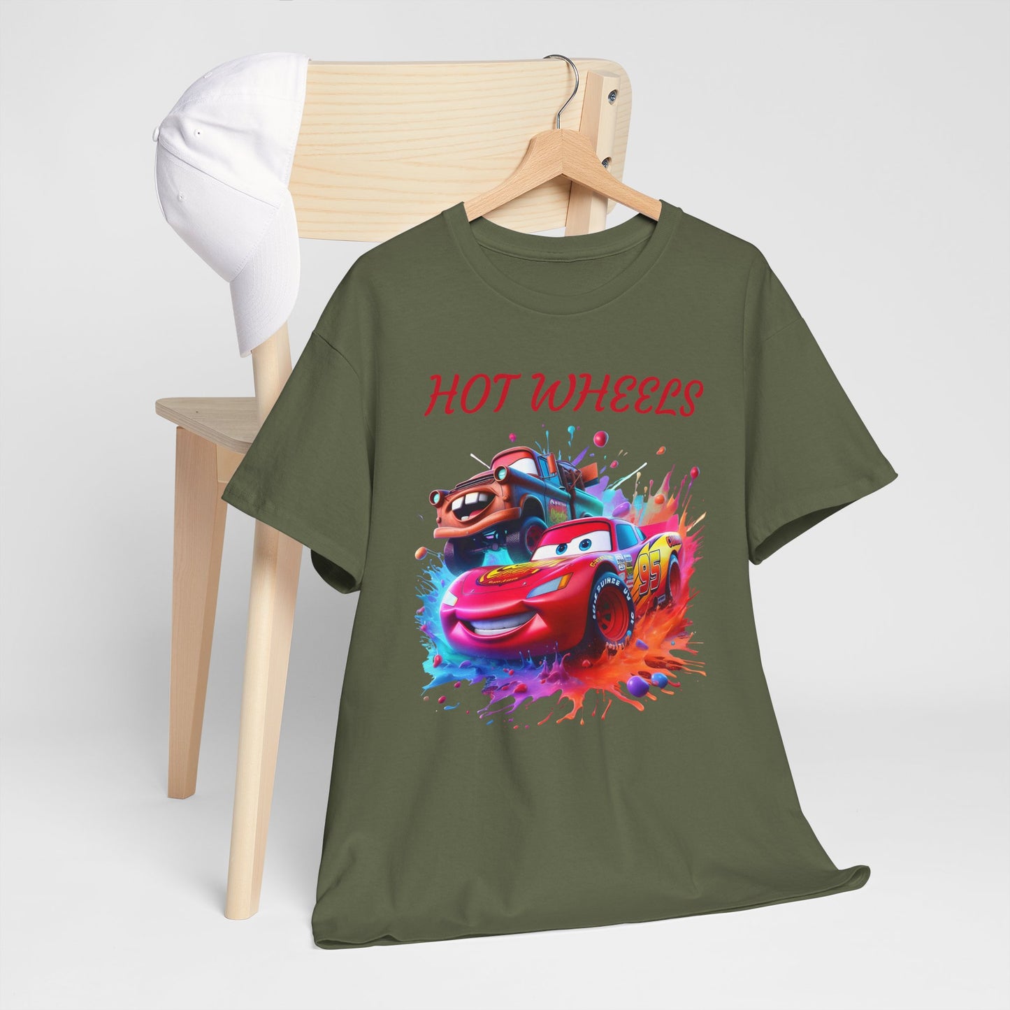 Princess Grace Cool Cars Unisex Heavy Cotton Tee Hot Wheels Graphic Tee for Kids and Adults