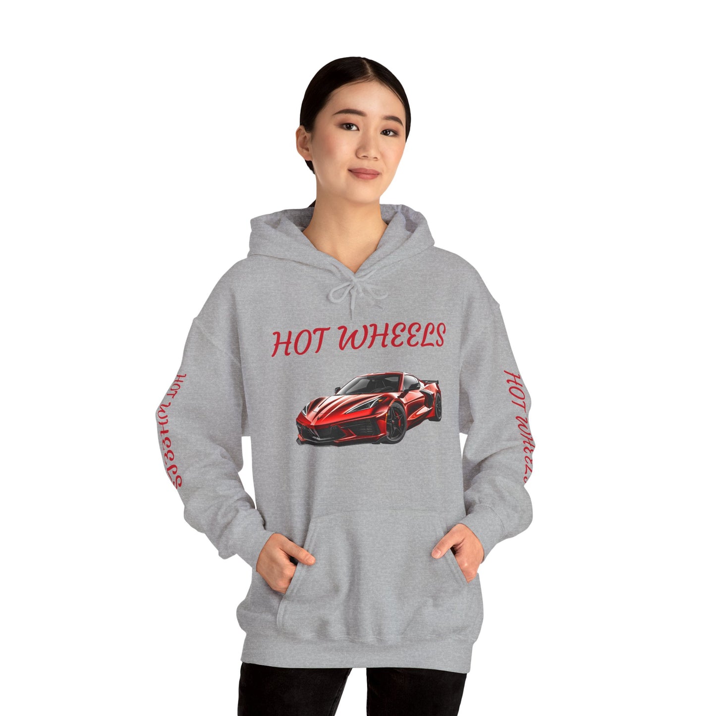 Princess Grace Hot Wheels Unisex Hooded Sweatshirt Stylish Car Graphic Sweatshirt for Car Enthusiasts