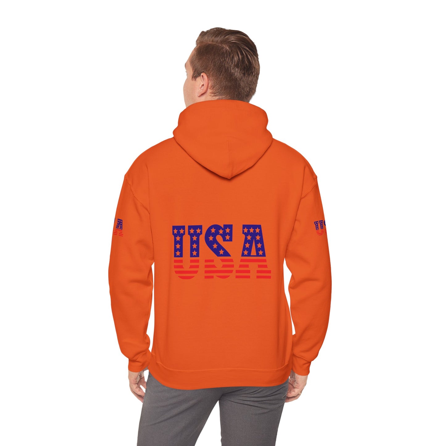Princess Grace USA Proud Unisex Heavy Blend Hooded Sweatshirt Patriotic Eagle Design