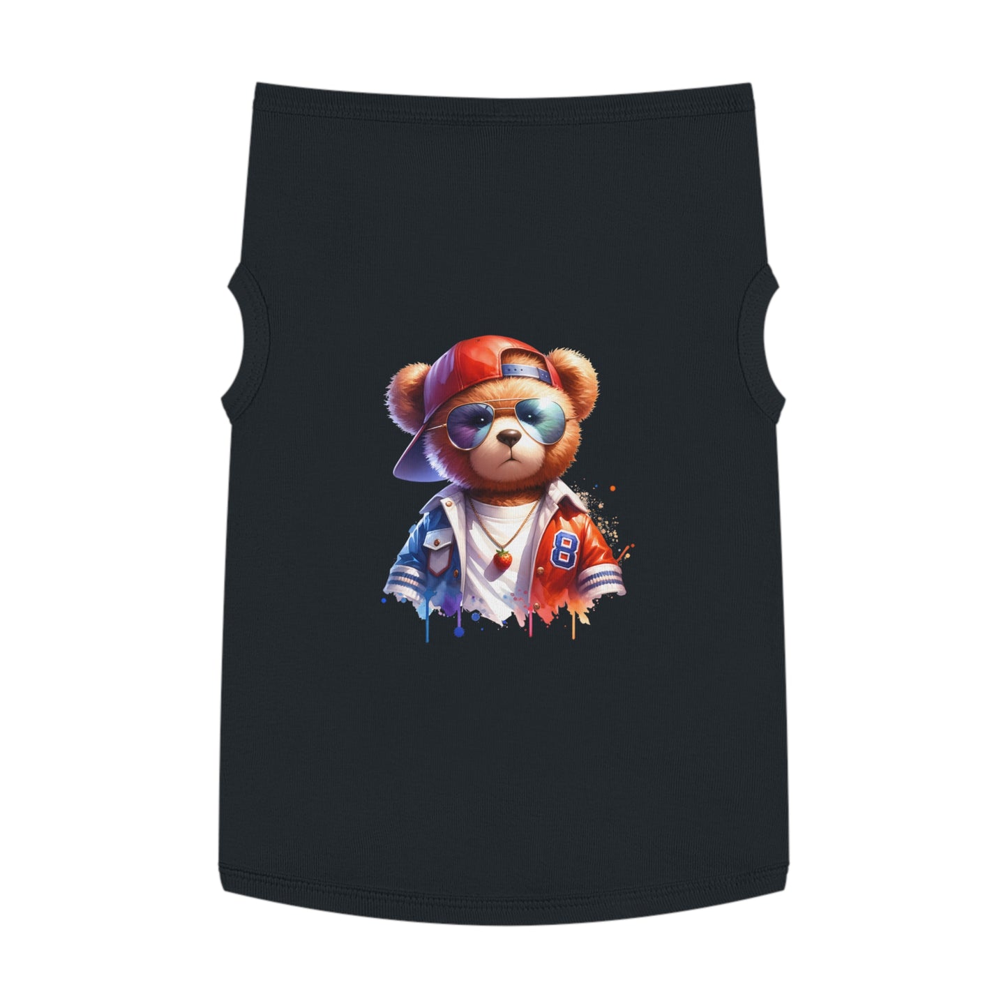 Princess Grace CUTE Cool Bear Pet Tank Top Stylish Dog Apparel for Fun Outings