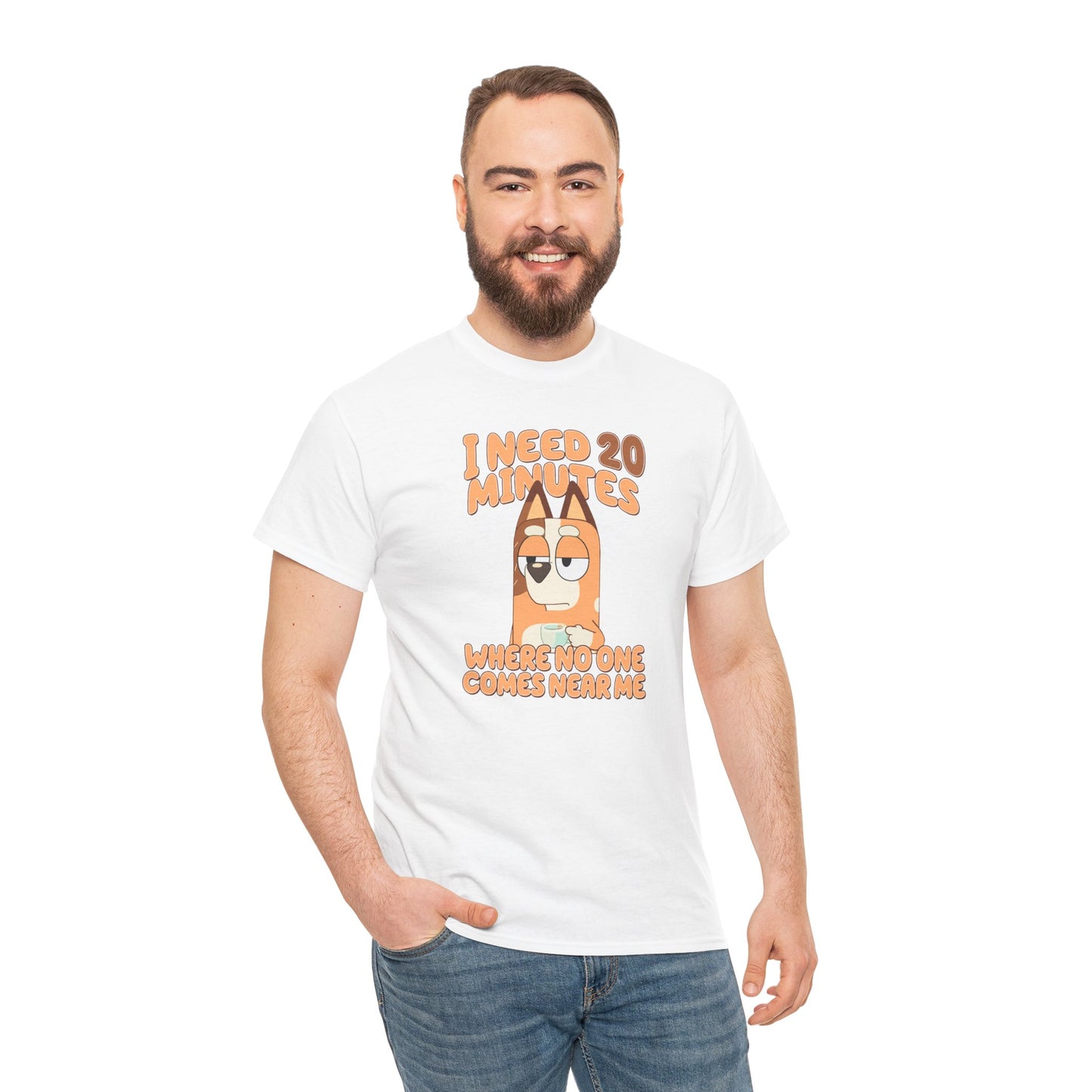 Princess Grace Bluey Funny Graphic Tee "I Need 20 Minutes"