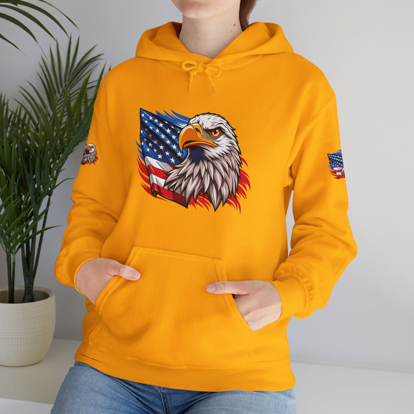 Princess Grace Patriotic Eagle Unisex Heavy Blend Hoodie