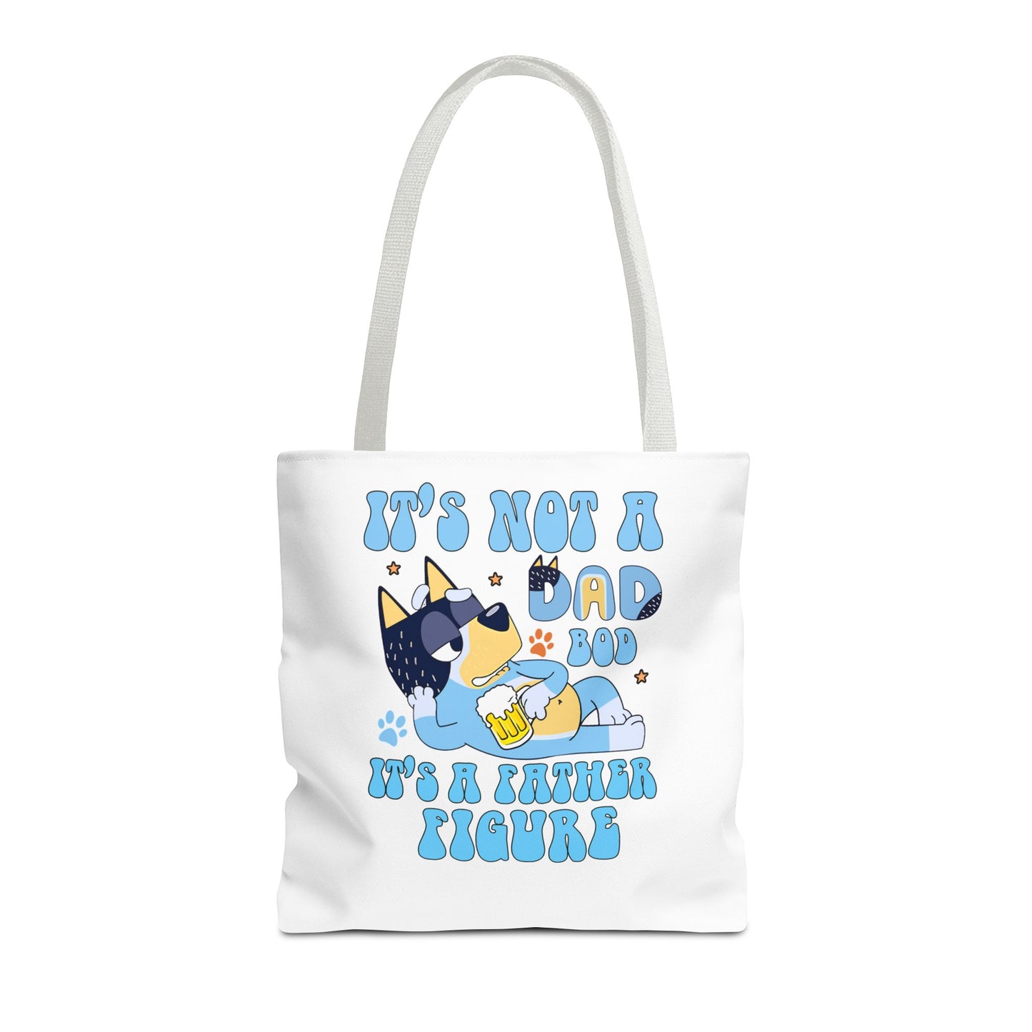 Funny Dad Tote Bag - "It's Not a Dad Bod, It's a Father Figure"