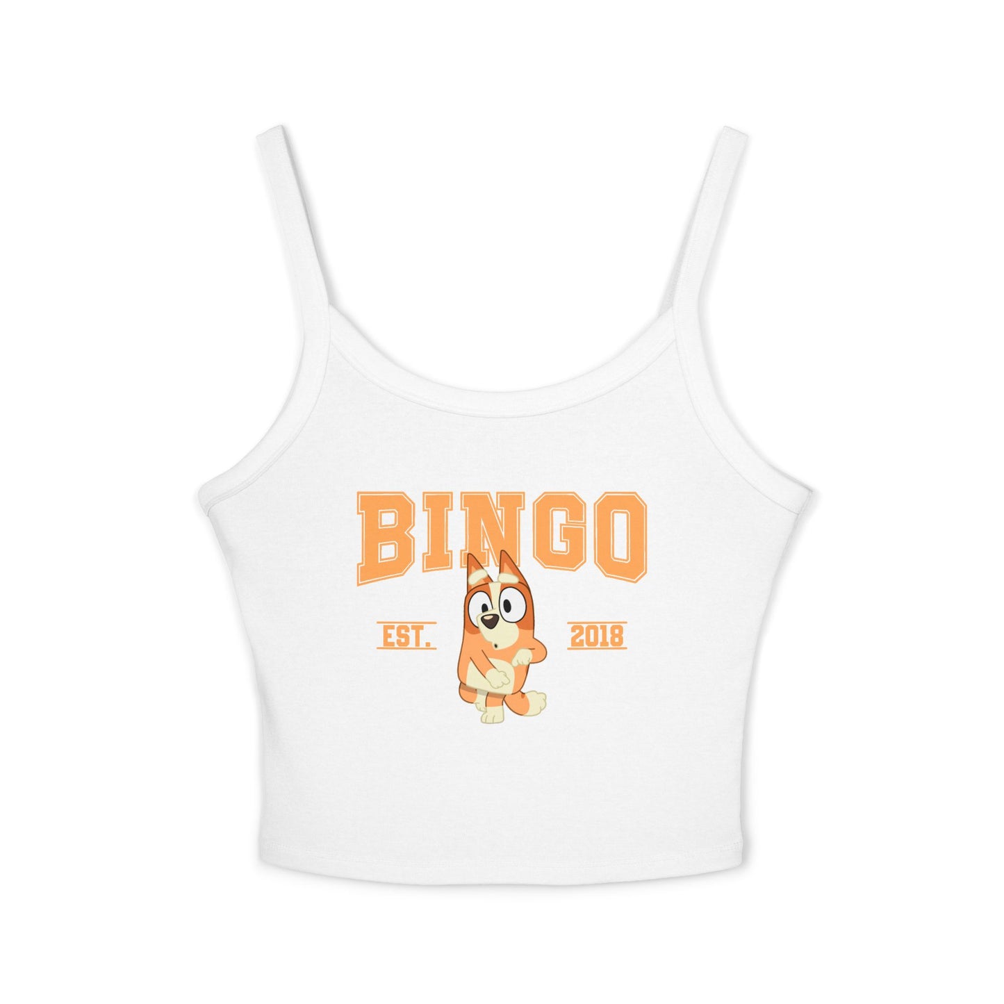 Princess Grace Bluey Fun Graphic Spaghetti Strap Tank Top