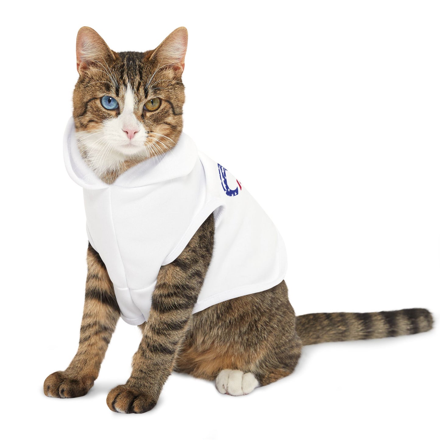 Princess Grace Patriotic Pet Hoodie Stylish Dog Apparel for Independence Day