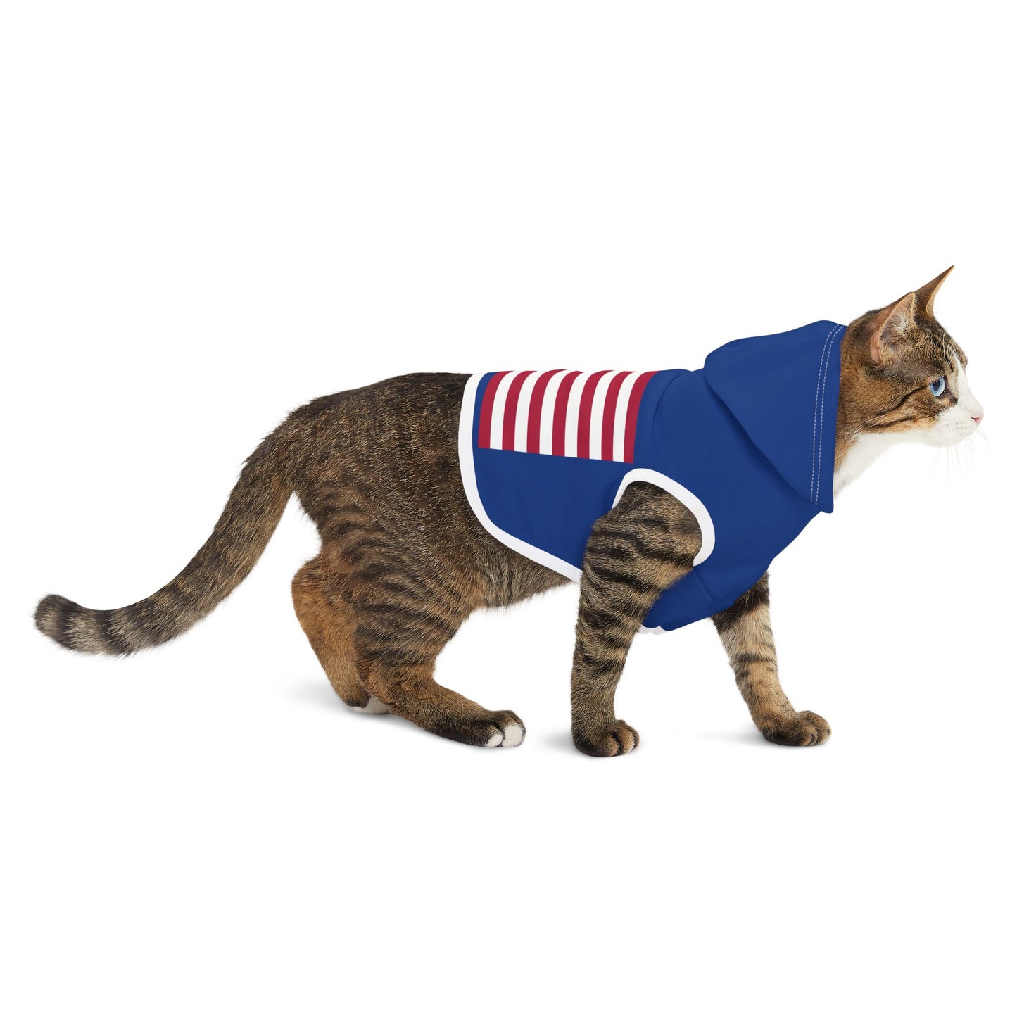 Princess Grace Patriotic Pet Hoodie with American Flag Design