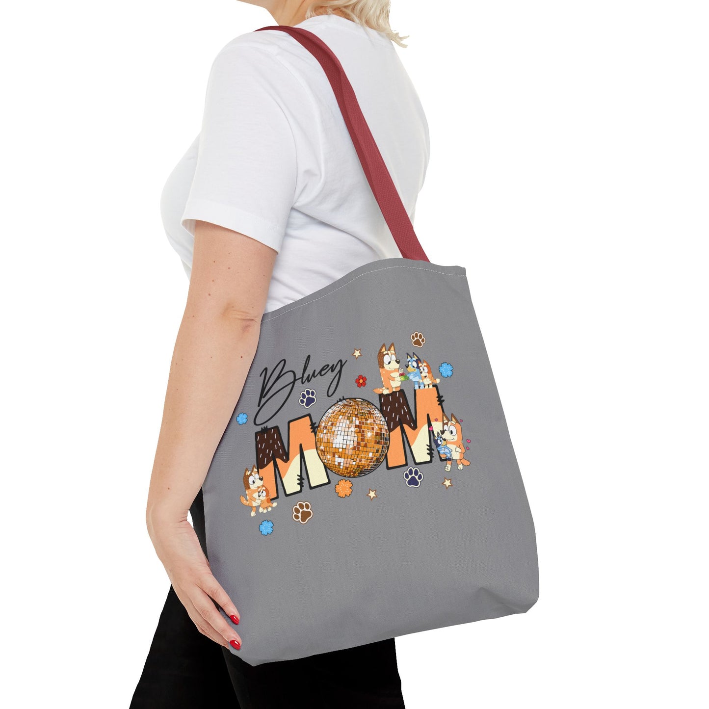 Princess Grace Bluey Mom Tote Bag Stylish Pet Lover Gift with Fun Design
