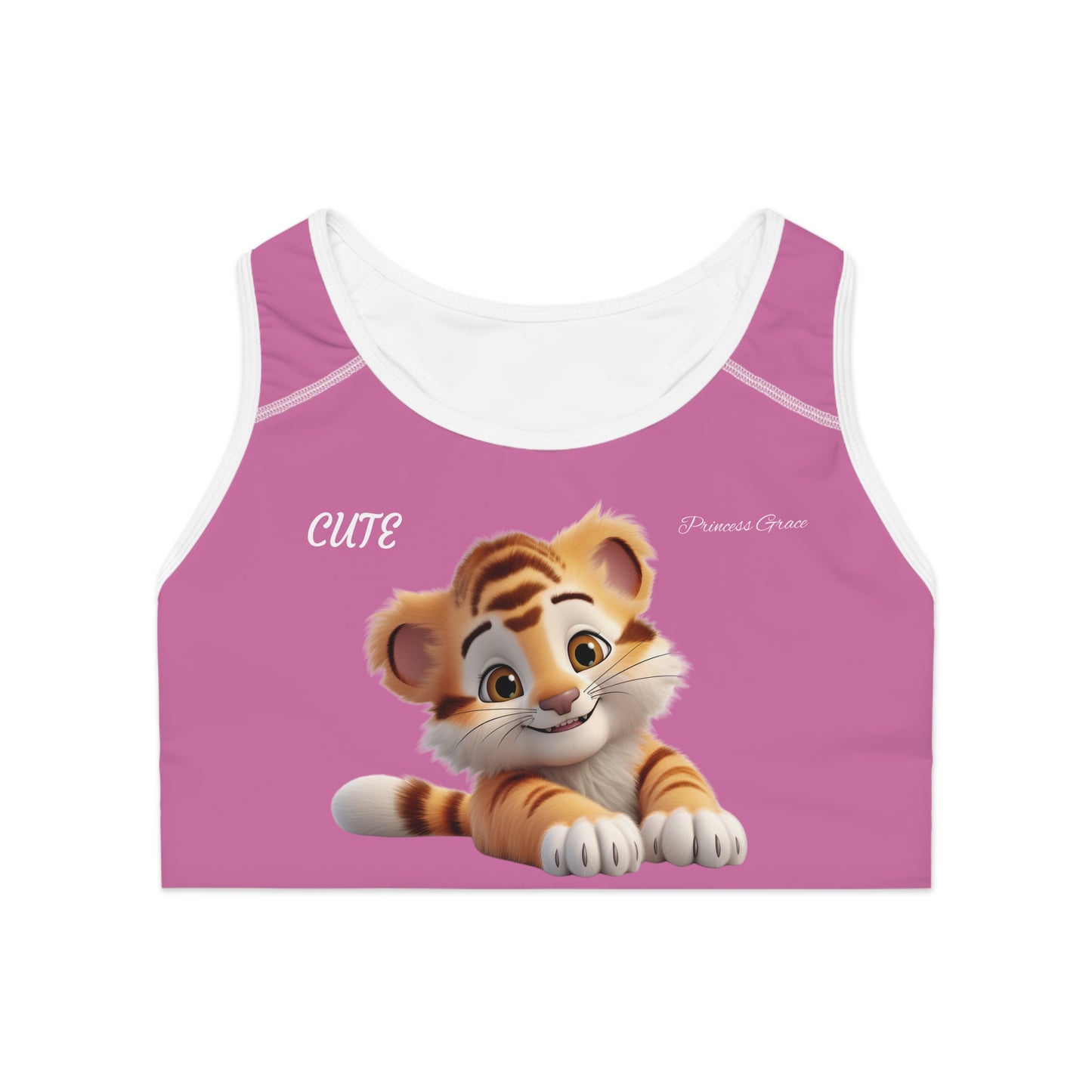 Princess Grace Cute Tiger Sports Bra