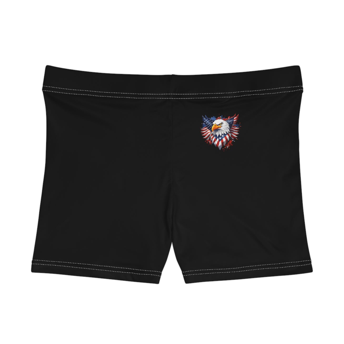 Princess Grace Patriotic Eagle Women's Shorts Perfect for Summer Celebrations