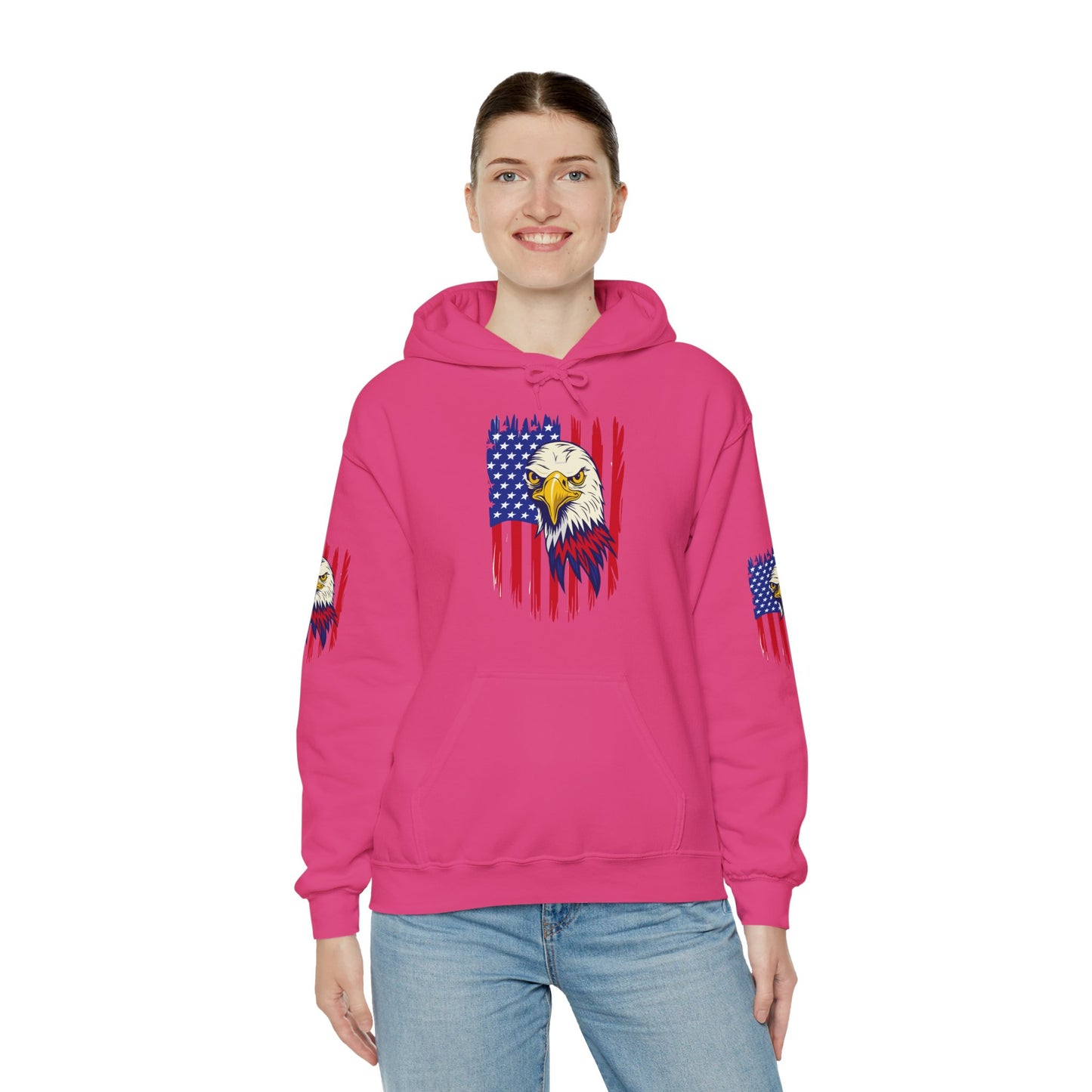 Princess Grace Patriotic Eagle Unisex Heavy Blend Hoodie