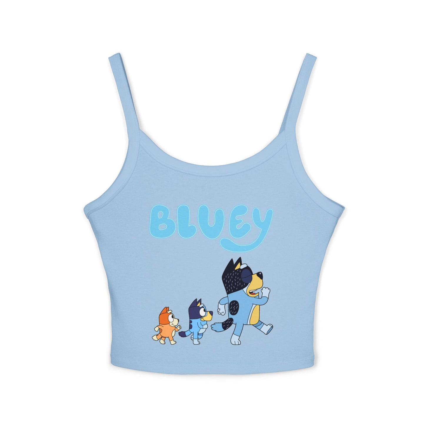 Princess Grace Bluey Themed Women's Spaghetti Strap Tank Top Playful & Fun