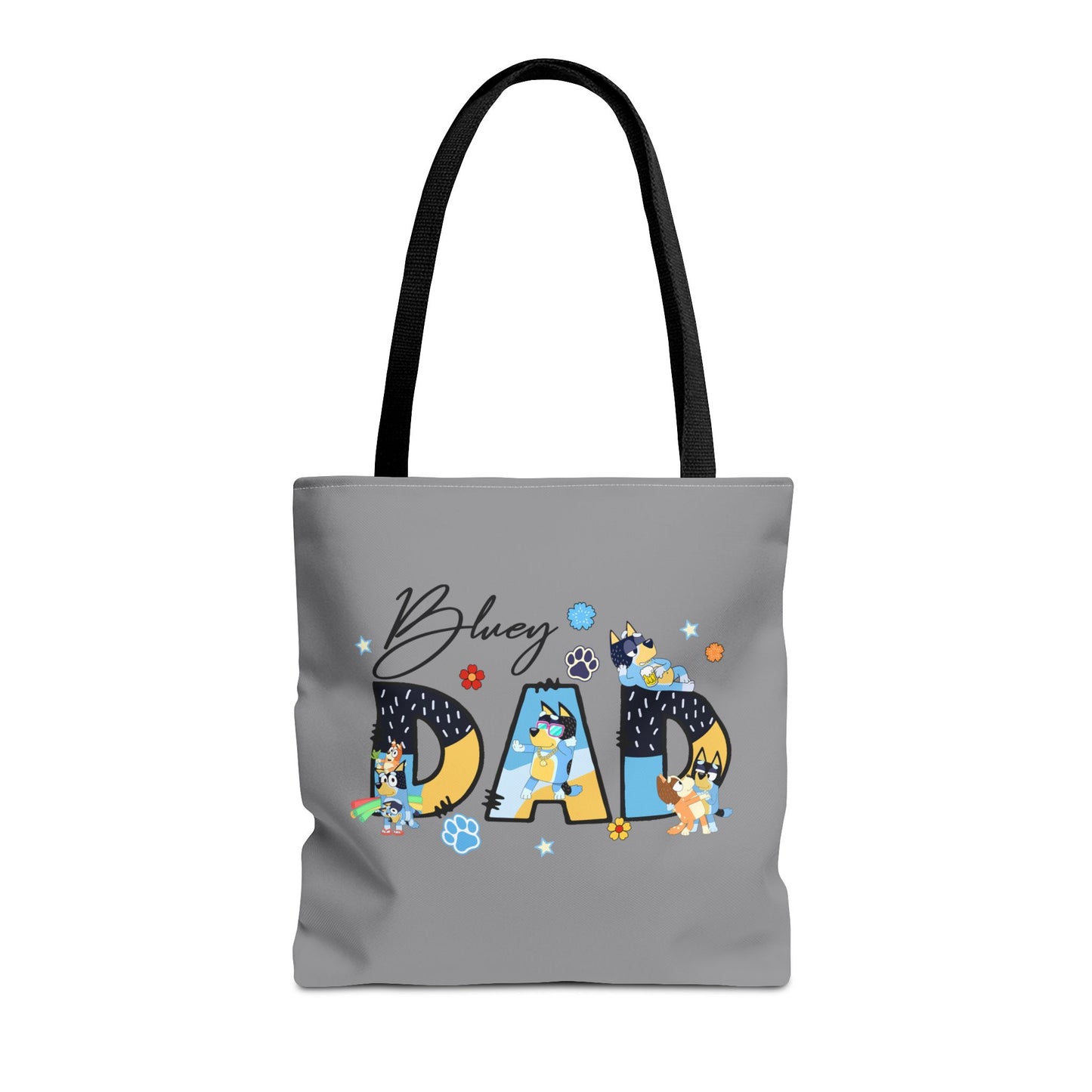 Princess Grace Bluey Dad Tote Bag Fun & Functional Gift for Dog Lovers
