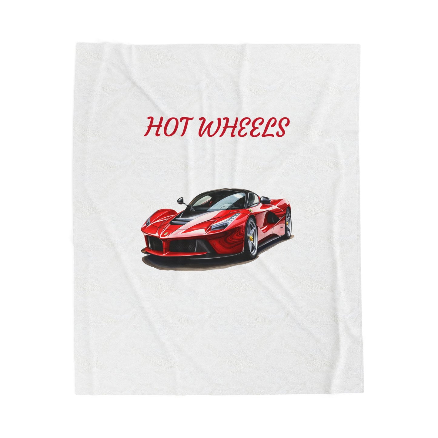 Princess Grace Hot Wheels Velveteen Plush Blanket Cozy Car Themed Throw for Kids & Teens
