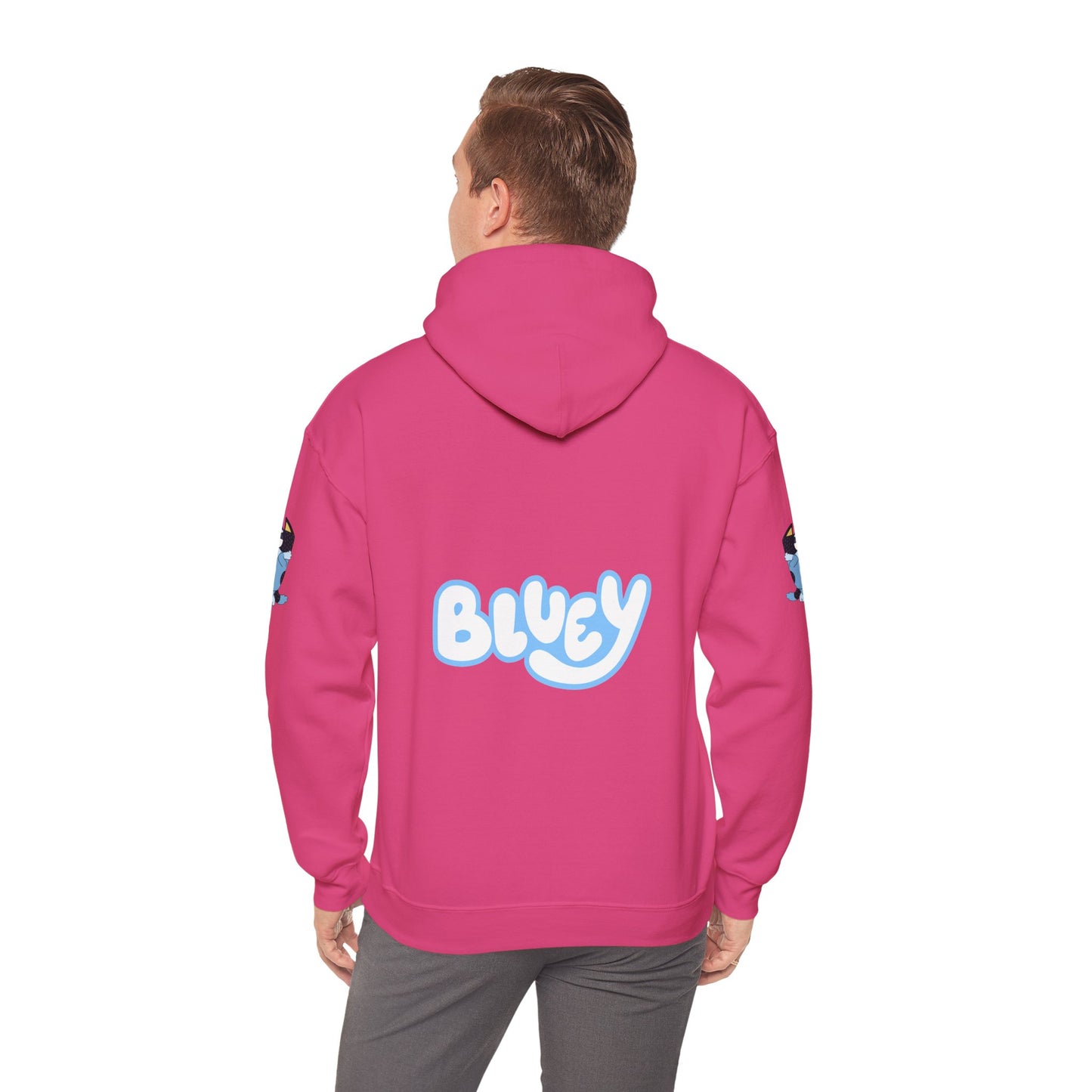 Princess Grace Bluey Unisex Heavy Blend Hoodie Cozy Cartoon Sweatshirt for Kids & Adults
