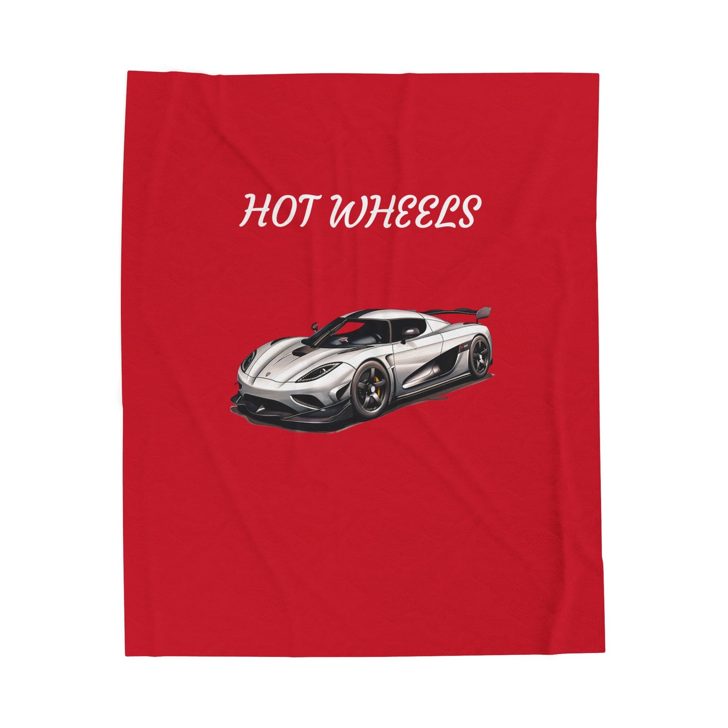 Princess Grace Hot Wheels Velveteen Plush Blanket for Car Lovers