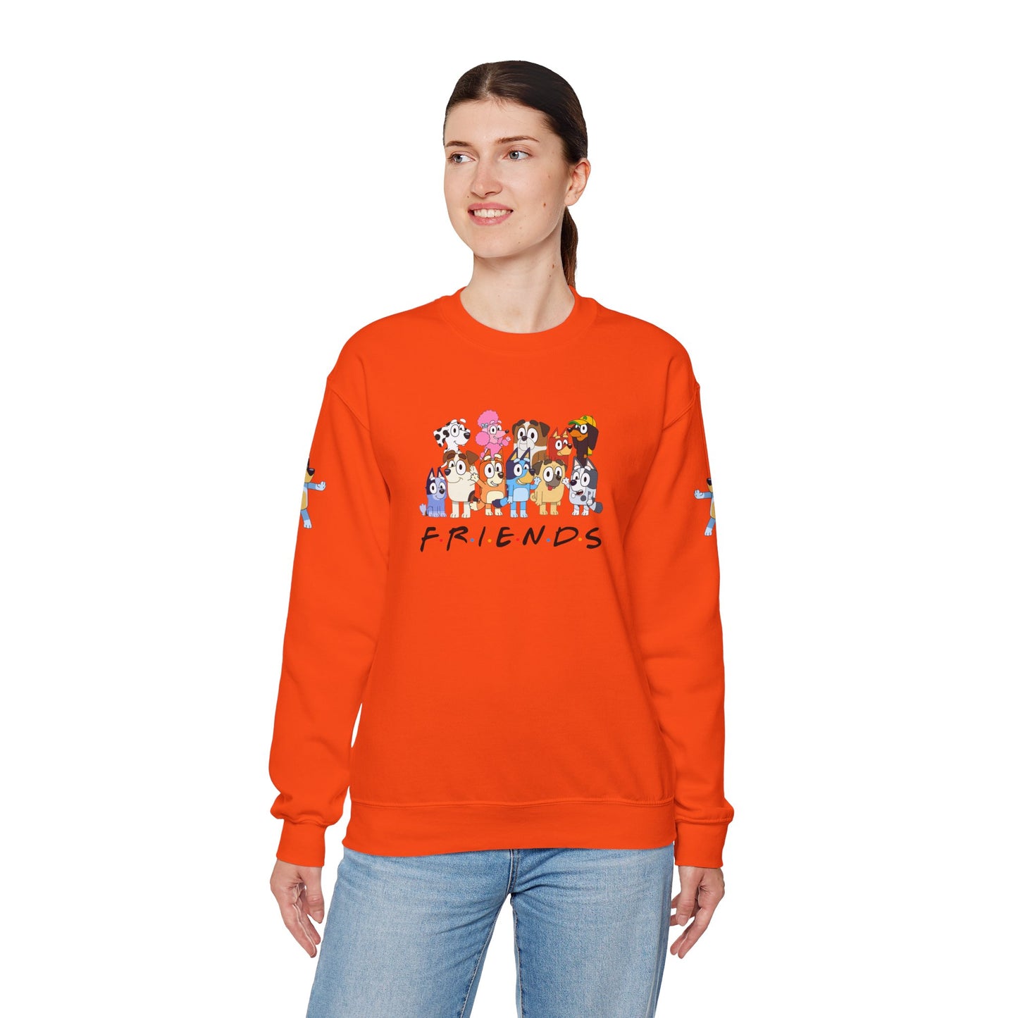 Princess Grace Bluey Friends Inspired Unisex Heavy Blend Crewneck Sweatshirt Cozy Cartoon Vibes