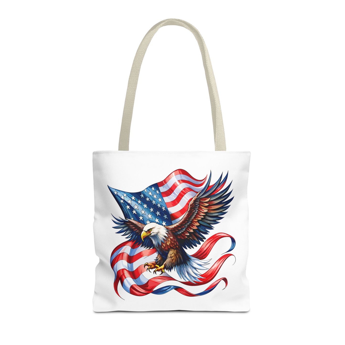 Princess Grace Patriotic Eagle Tote Bag - American Flag Design Perfect for Independence Day & Everyday Use