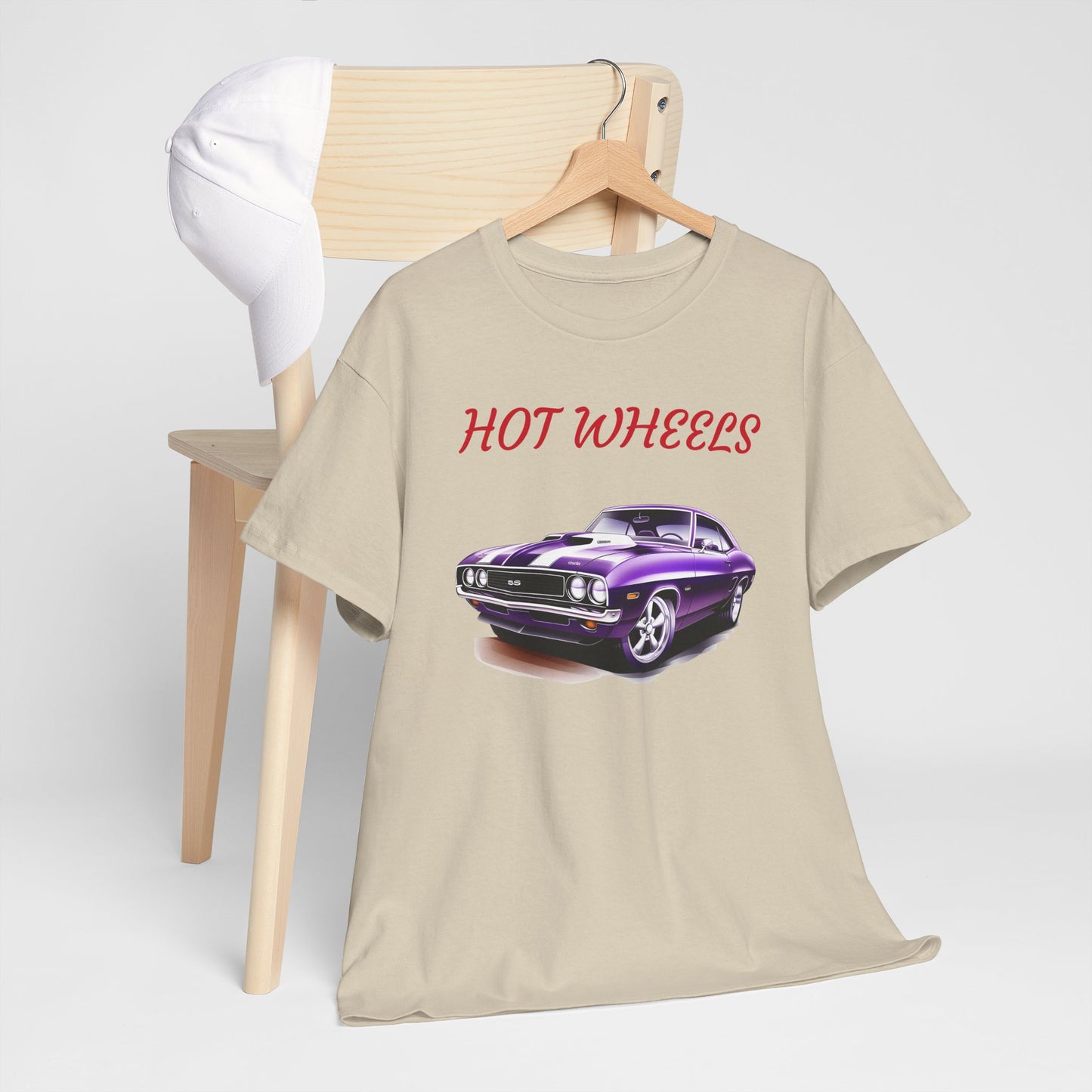 Princess Grace Hot Wheels Unisex Heavy Cotton Tee Vintage Car Graphic T-Shirt for Classic Car Lovers
