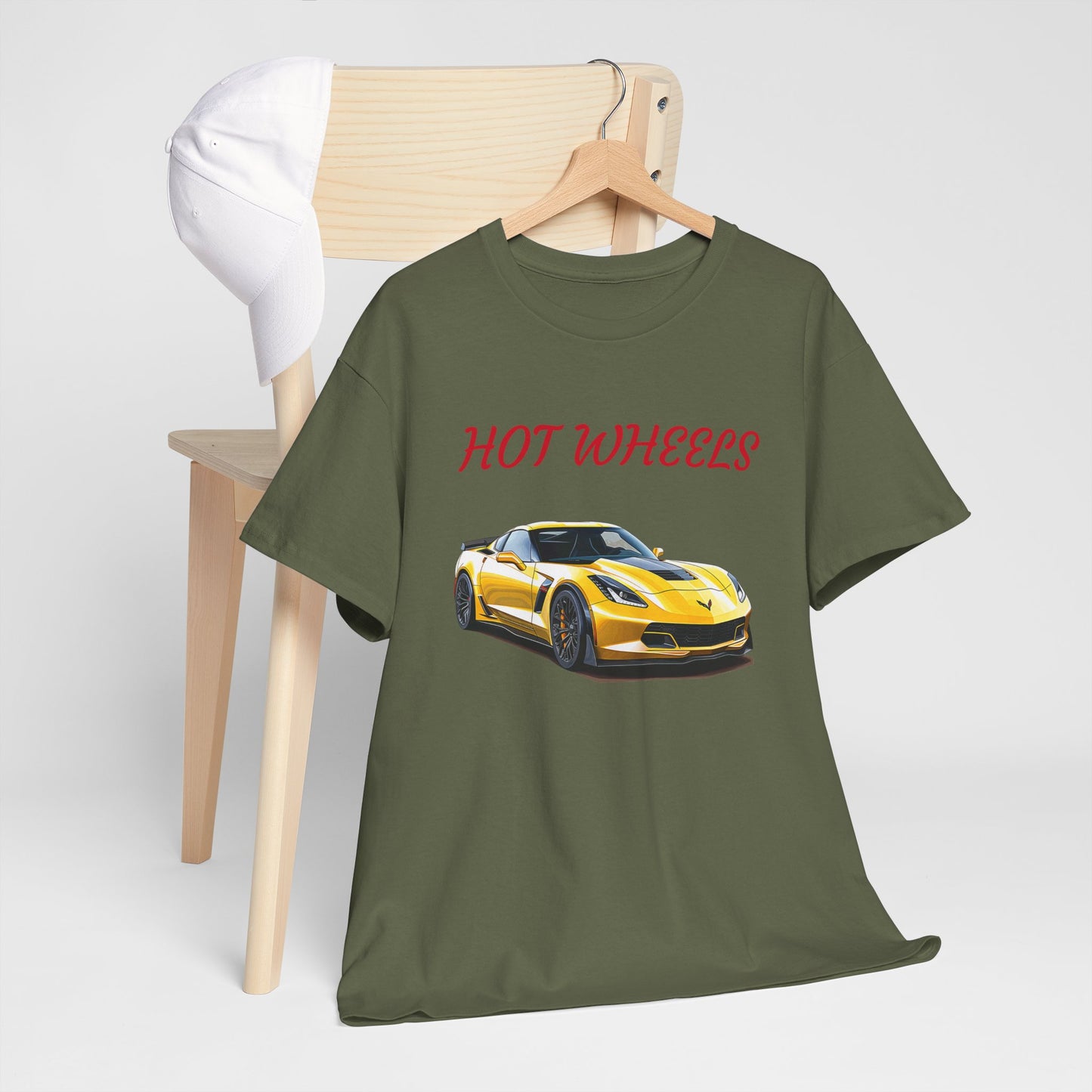 Princess Grace Hot Wheels Unisex Heavy Cotton Tee Sports Car Graphic T-Shirt