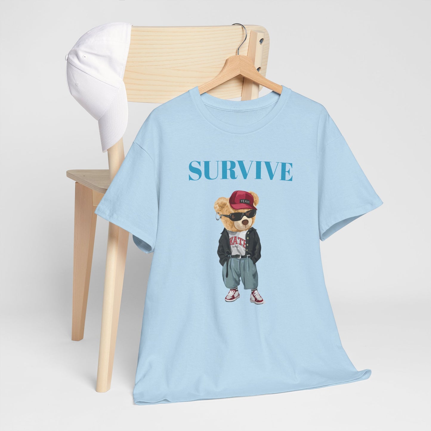 Princess Grace Survive Graphic Unisex Heavy Cotton Tee Trendy Streetwear Style