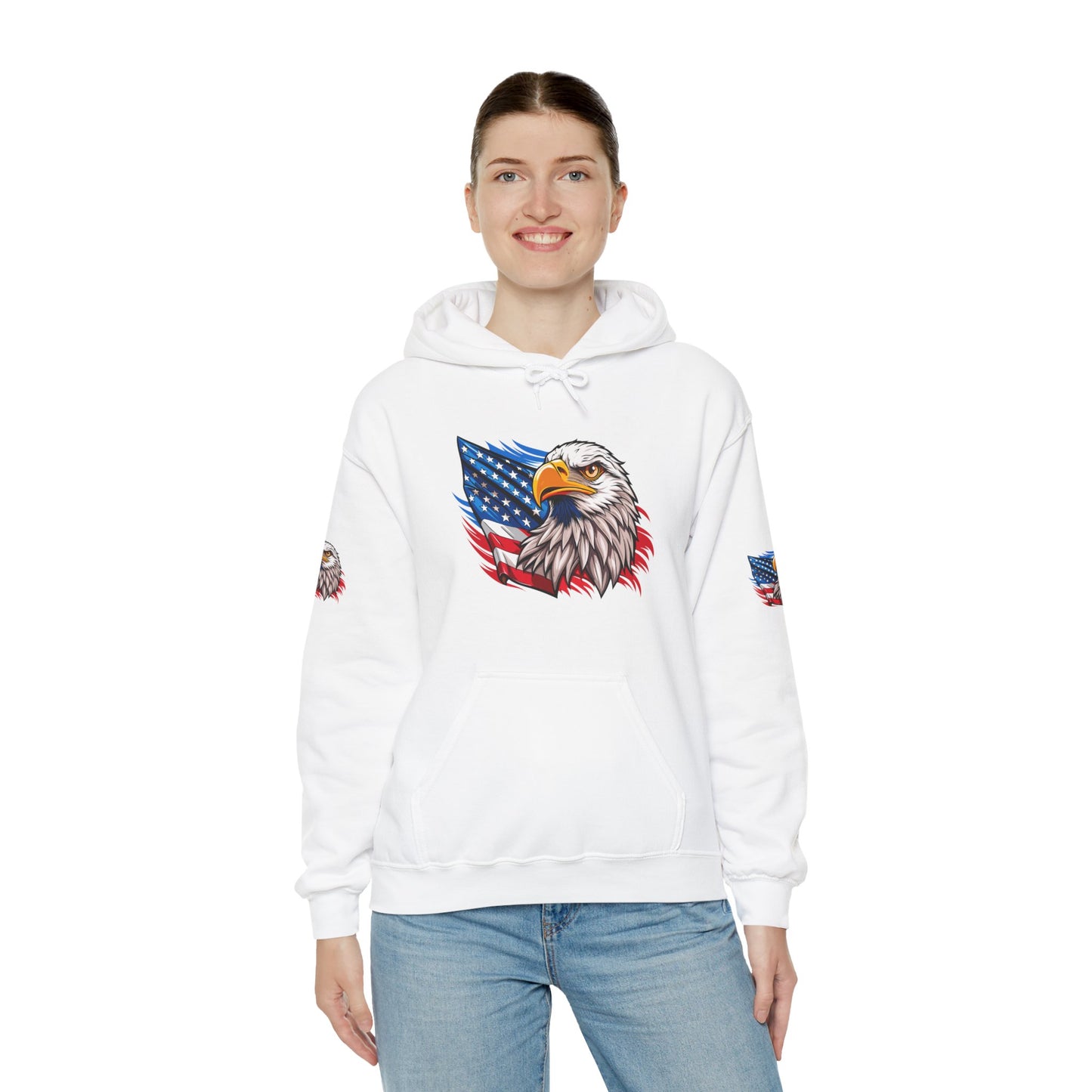 Princess Grace Patriotic Eagle Unisex Heavy Blend Hoodie