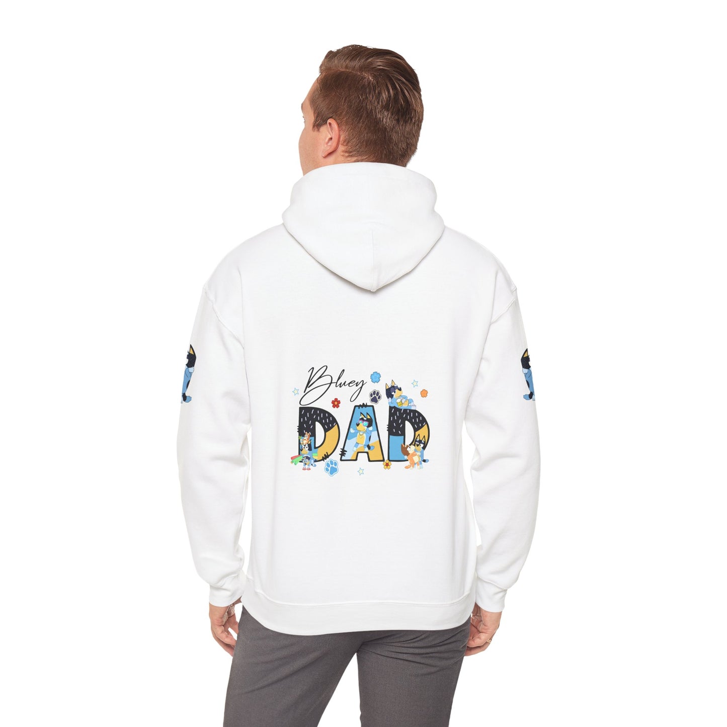 Princess Grace Bluey Funny "Baby's Dad" Unisex Hooded Sweatshirt ,Perfect Gift for New Dads