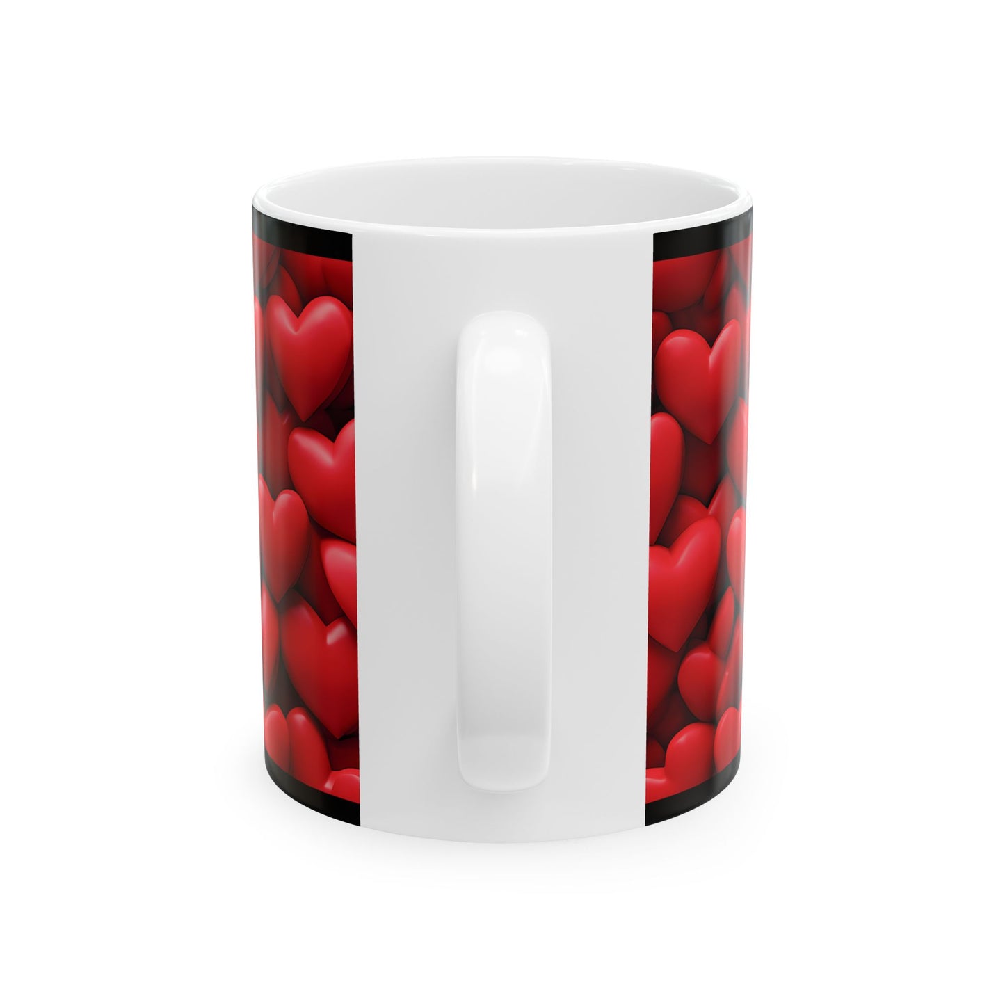 Princess Grace Heart Pattern Ceramic Mug Perfect Gift for Valentine's Day & Loved Ones