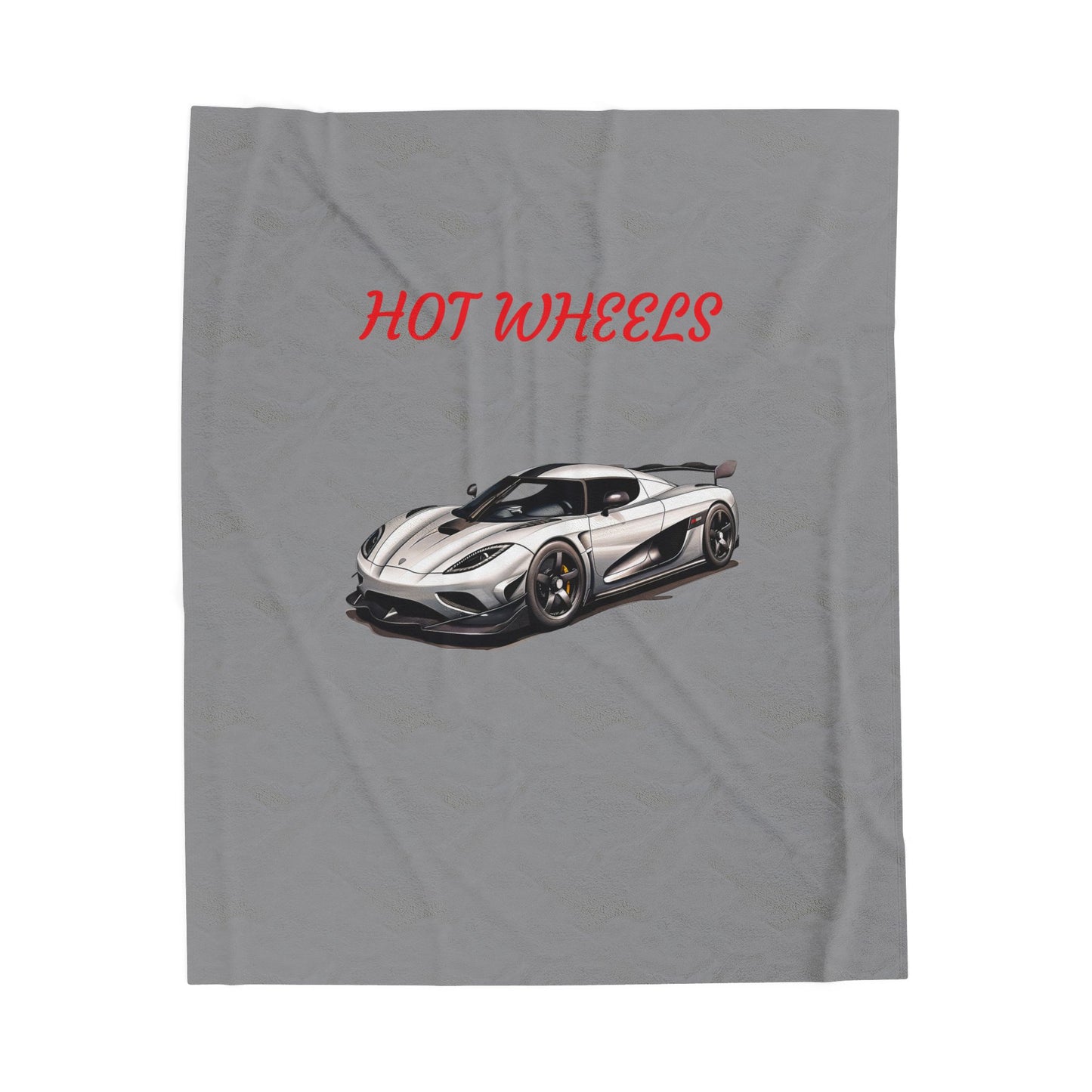 Princess Grace Hot Wheels Velveteen Plush Blanket Soft & Cozy Car Themed Throw for Kids and Car Enthusiasts