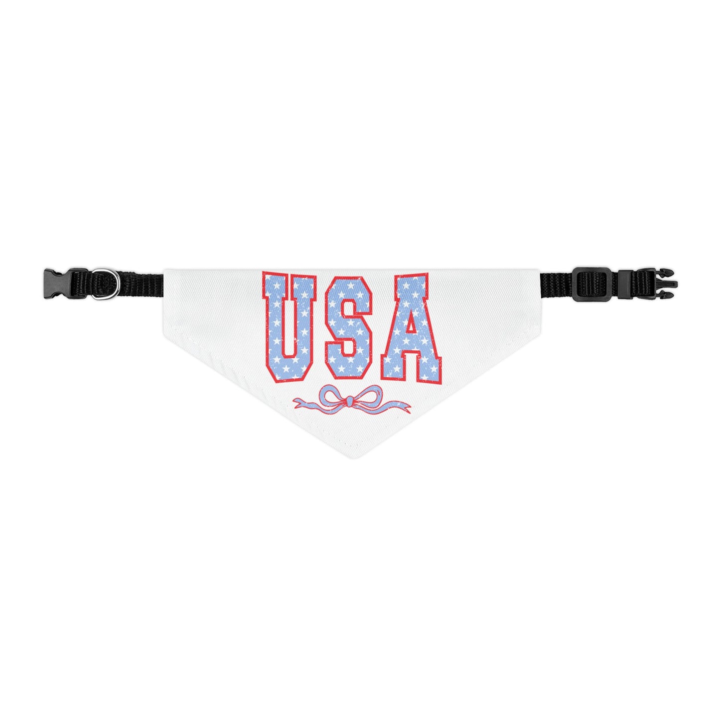 Princess Grace USA Patriotic Pet Bandana Collar for Dogs