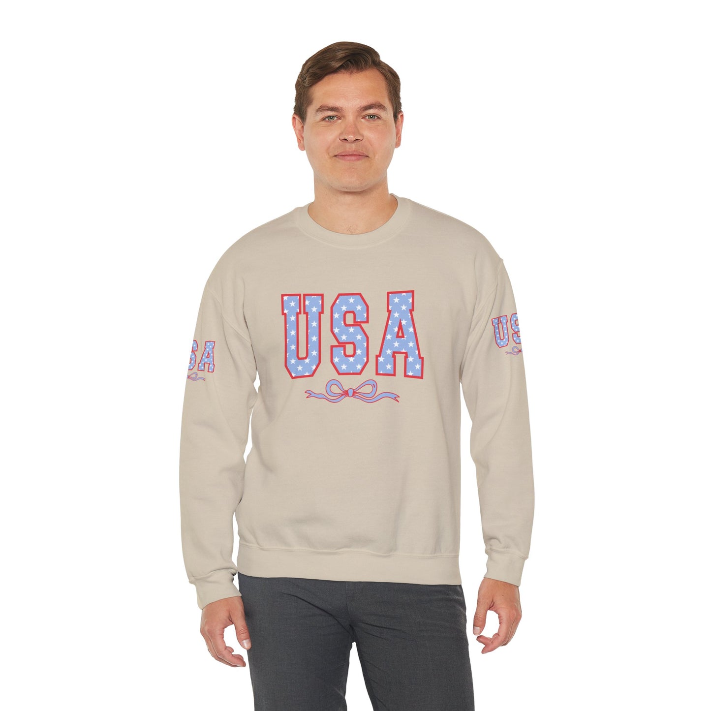 Princess Grace USA Patriotic Crewneck Sweatshirt for All Seasons