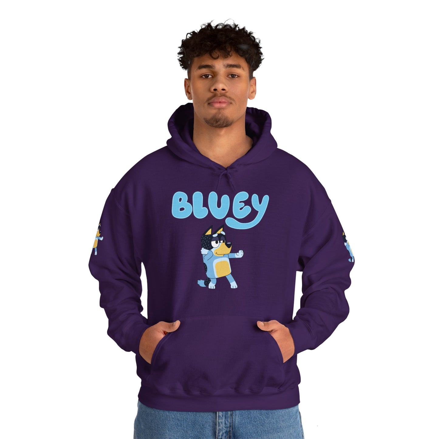 Princess Grace Cute Bluey Hoodie for Kids & Adults Unisex Heavy Blend Sweatshirt with Adorable Character Design