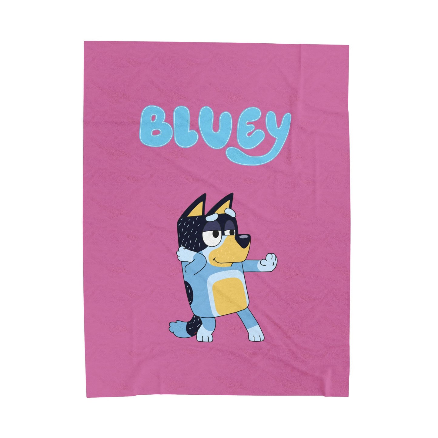Princess Grace Bluey Velveteen Plush Blanket Cozy Throw for Playtime and Sleepovers
