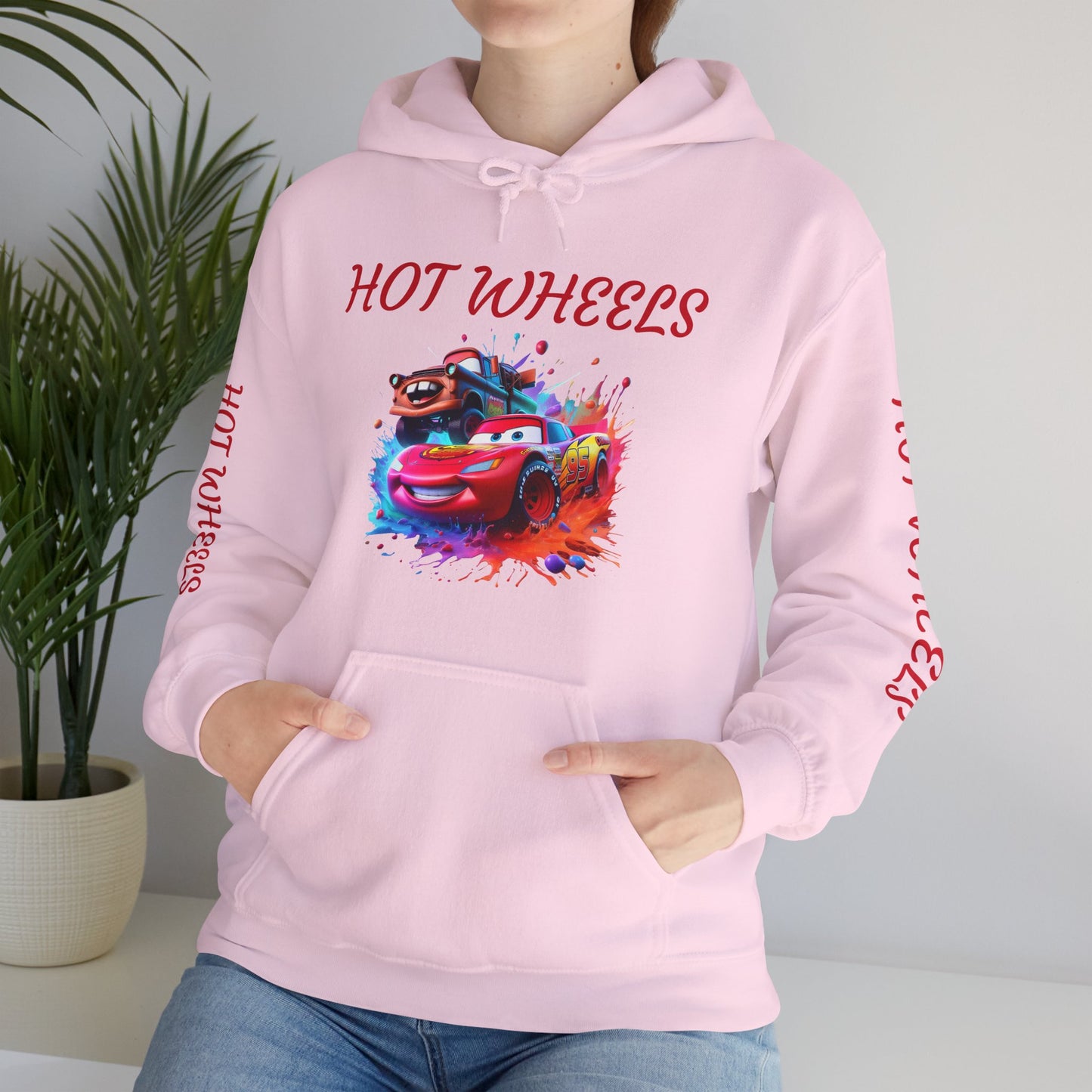 Princess Grace Hot Wheels Unisex Hoodie Retro Racing Design for Kids and Car Enthusiasts
