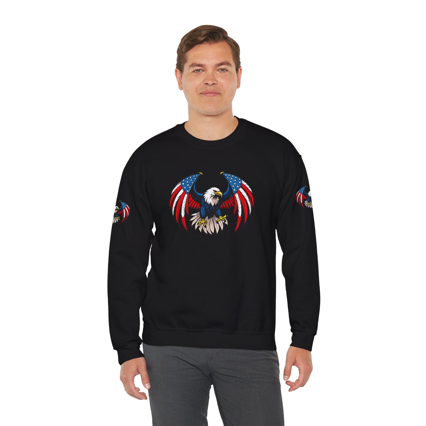 Princess Grace Patriotic Eagle Sweatshirt Unisex Heavy Blend Crewneck
